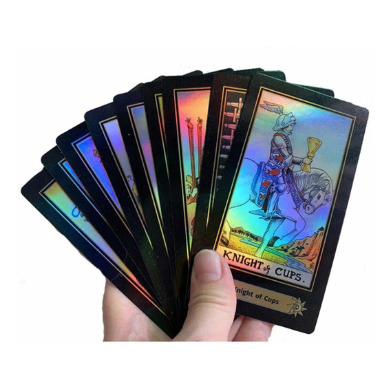 Tarot Holográfico Rider-waite, Caja 78 Cartas (11 X 6 Cm)
