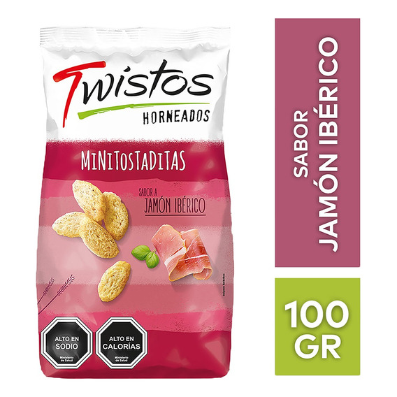 Minitostaditas Twistos Sabor Jamón Iberico 100g