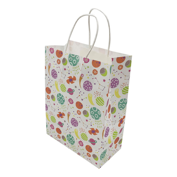 Bolsa De Regalo Mediana, Varios Diseños, Pack X12