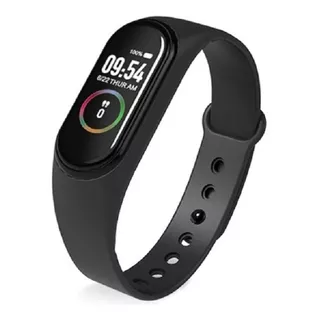 Reloj Smart Watch M5 Smartband Pulsera Deportivo Fitness Color De La Caja Negro Color De La Correa Negro