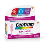 Centrum Mujer Multivitamínico X 30 Comprimidos Sabor Sin