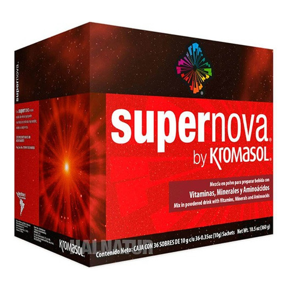 Supernova Kromasol Complejo B Aminoácidos Y Zinc 36 Sobres
