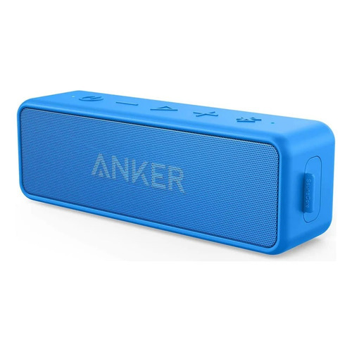 Altavoz Anker Soundcore 2 Bluetooth Potente Impermeable 24h Color Azul