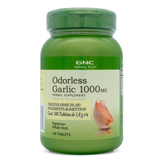 Gnc Herbal Plus Odorless Garlic 1000 Mg