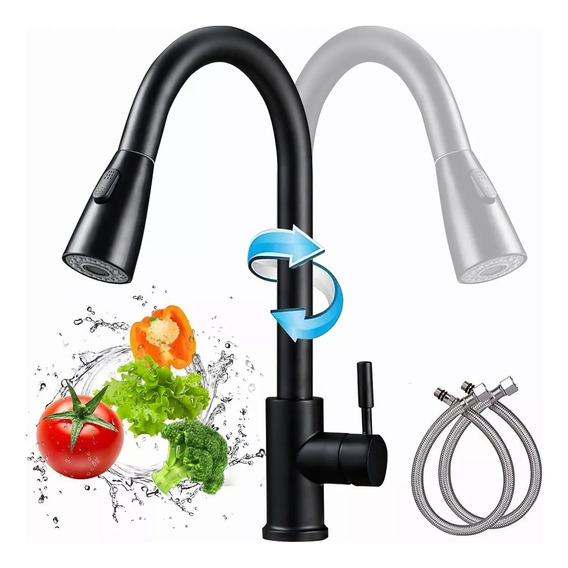 Grifo Mezclador Para Fregadero Flexible Llave De Cocina