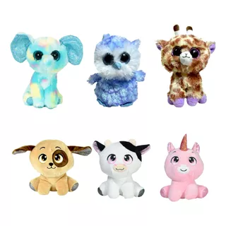 Paquete De 6 Piezas  Peluches Mini 15cm Dpeluche