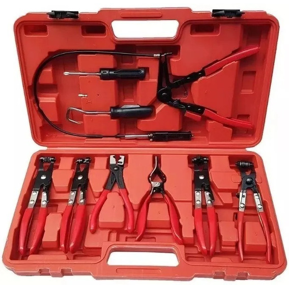 Juego Pinzas Saca Abrazaderas Automotor Kit 9 Pz+ Envio Gtis