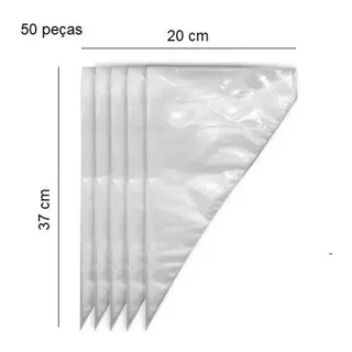 50 Unidades De Saco Para Confeitar Descartável