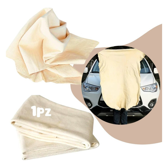 Toalla/ Trapo Super Absorbente Piel Gamuza Auto, Carro 1pz F Color Beige