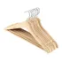 Ganchos Para Ropa Madera Natural 8 Piezas Calidad Home C