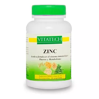 Zinc X 30 Comprimidos Antioxidante Vitatech 