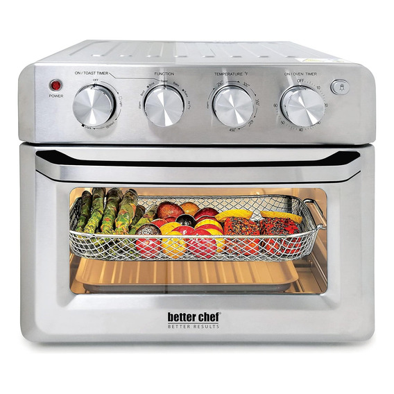 Horno Freidora De Aire Better Chef 20l Multifunciones Color Plateado