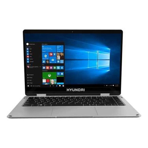 Laptop Hyundai Hyflip, 14.1, 4gb Ram, 64gb, Win 10 Hs, Silv Color Plateado