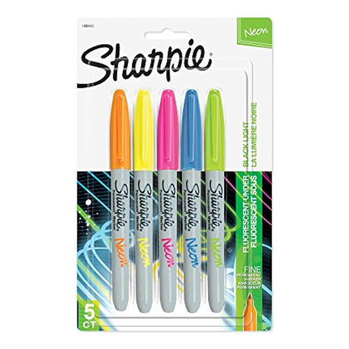 Marcadores Neon - Sharpie Electro Pop - X5 Unidades