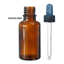 Envase De Vidrio Ambar 30ml Con Gotero