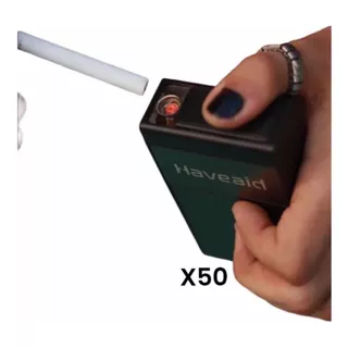 Pack 50 Haveaid Caja Porta Cigarrillo Encendedor Recargable