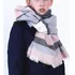 Bufanda De Invierno Tipo Pashmina A Rayas Con Costuras De Co