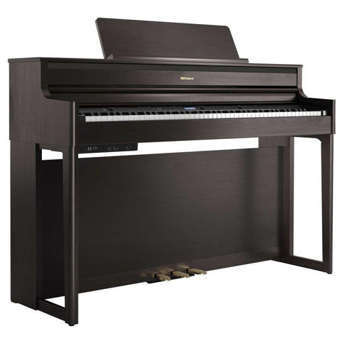 Piano digital con banco Roland Hp-704 Dr Brown, 110 V