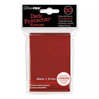 Protectores Standar Rojo X 50 - Ultra Pro