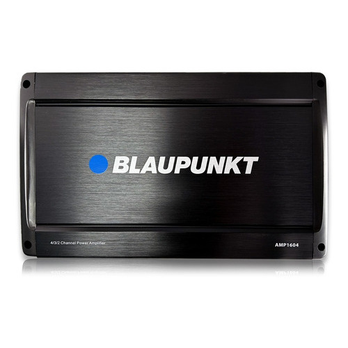 Amplificador 4 Canales Blaupunkt Amp1604 Clase Ab 1600w Color Negro