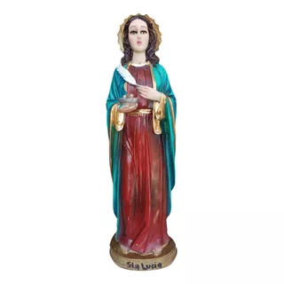 Santa Lucia, Virgen De Los Ciegos, 30cm. Resina