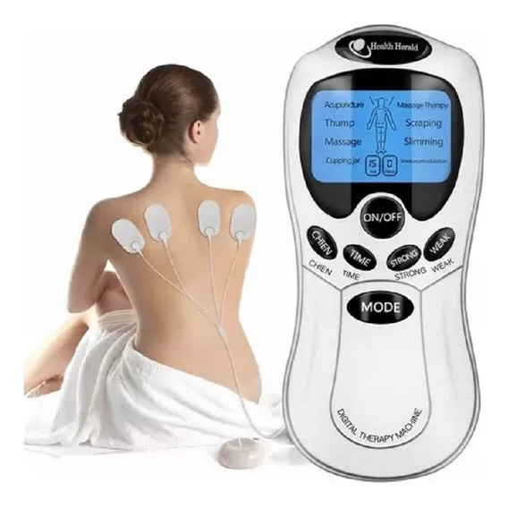 Electro Estimulador Masajeador 4 Pads Ejercitador Muscular