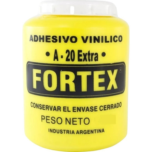 Cola Vinilica Adhesiva Fortex X 1/2kg Madera Carpintero Piso Color Blanco
