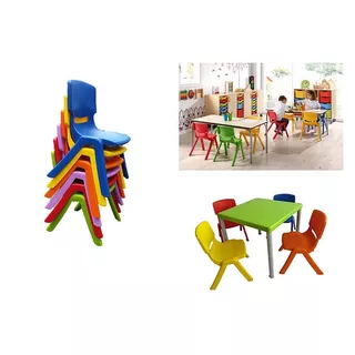 Docena De Silla Infantil En Varios Colores Para Jardin