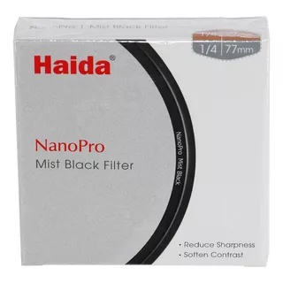 Filtro Black Pro Mist 1/4 67mm - Nanopro Mist Black - Haida