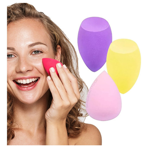 Esponjas Tipo Blender De Maquillaje Pack X3
