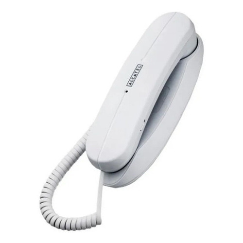 Teléfono Fijo De Mesa O Pared Alcatel Temporis Mini Color Blanco