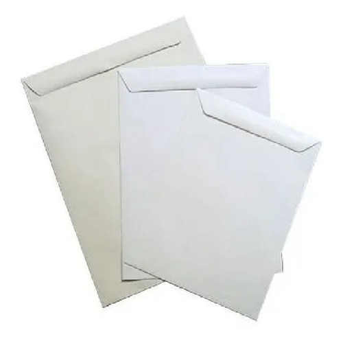 Sobres Blancos A4 Bolsa 23x32cm Papel Obra 80gr Paq X100 Color Blanco Liso