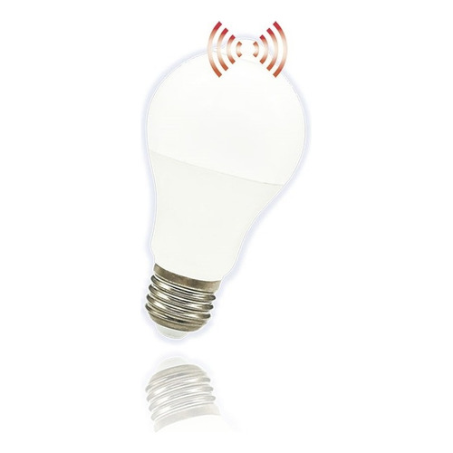 Lámpara Led Bulbo E27 10w Frío Con Sensor Movimiento 3a Color de la luz Blanco frío