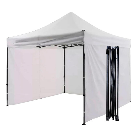 Carpa Pared Lona Con Pared Impermeable Acero Plegable 3x3m