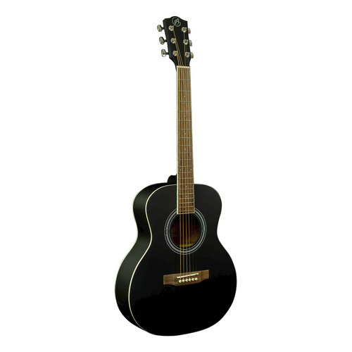 Guitarra Acústica Bamboo Vision Negra 38 Con Funda