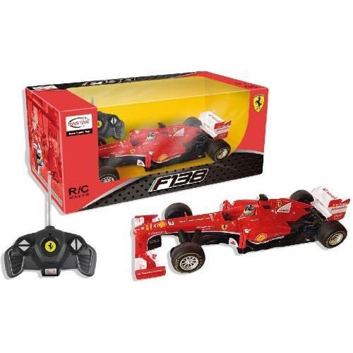 Auto de carrera a control remoto Rastar Formula 1 F1 F138 Ferrari 1:18 rojo