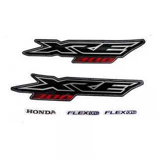 Kit Jogo Adesivo Faixa Honda Xre 300 2016 Preta