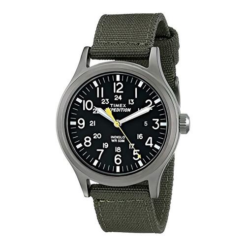 Timex | Reloj Hombre | T499619j | Original Color de la correa Verde oscuro Color del bisel Gris Color del fondo Negro