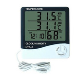 Reloj Termohigrometro Digital Sonda Temperatura Humedad Htc2