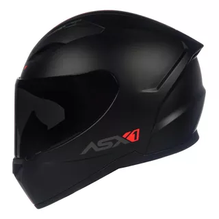 Capacete Moto Fechado Asx City - Preto Fosco Com Narigueira