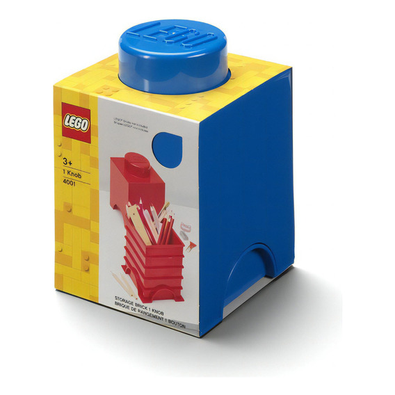 Lego Bloque Apilable Contenedor Brick 1 Cantidad de piezas 2 Azul