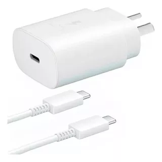 Cargador Samsung 25w Ultra Fast Type C Con Cable S23 S22 S21