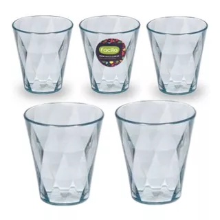 20 Vasos De Plástico Acrílicos Transparentes 260 Cc