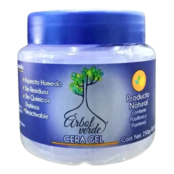 Árbol Verde Cera Gel Pasiflora Y Pantenol Reactivable 250gr