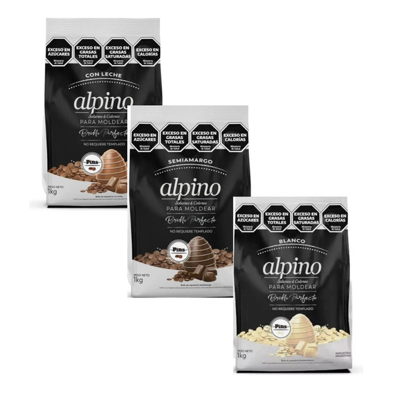 Chocolate Para Moldear Huevos Pascua Alpino Lodiser Pins 1kg