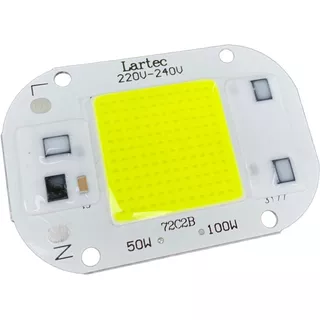 10 Chip Led 50w 6500k Sem Reator Inteligente 110v Ou 220v