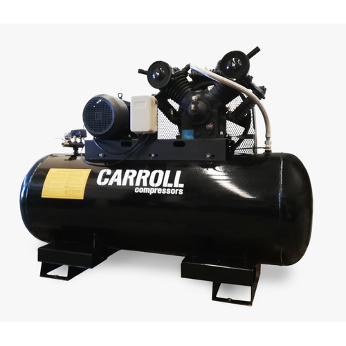 Compresor de aire eléctrico Carroll CAR-H510TI-AR trifásico 500L 10hp 220V/440V negro