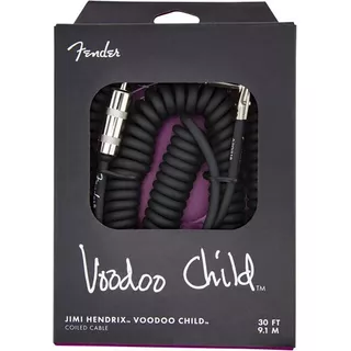 Cable Fender Jimi Hendrix Instrumento 9 Mts Colores, Color Negro