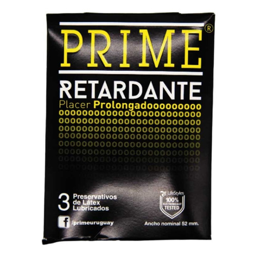 Prime Retardante Preservativos X 15 Prolonga El Placer