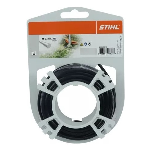 Hilo Para Desbrozador Stihl Redondo 3.3mm Negro 6m